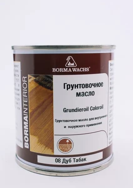 масло для паркета грунтовочное дуб табак матовое