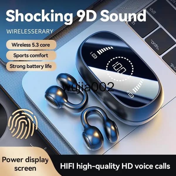 Наушники беспроводные с микрофоном, Bluetooth, черный, зеркальный