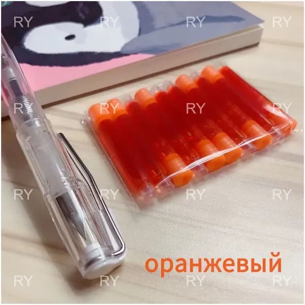 50 Штук Сменных Систем для Перьевых Ручек, Из Пластика, Для Офисного И Спортивного Использования