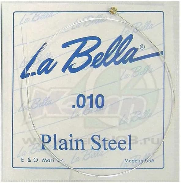 Струна №1 (10) для акустической или электрогитары LA BELLA PS010