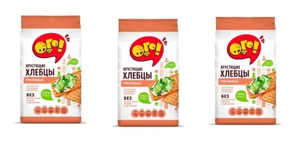 Ого! Хлебцы Гречневые,75г ,3 шт