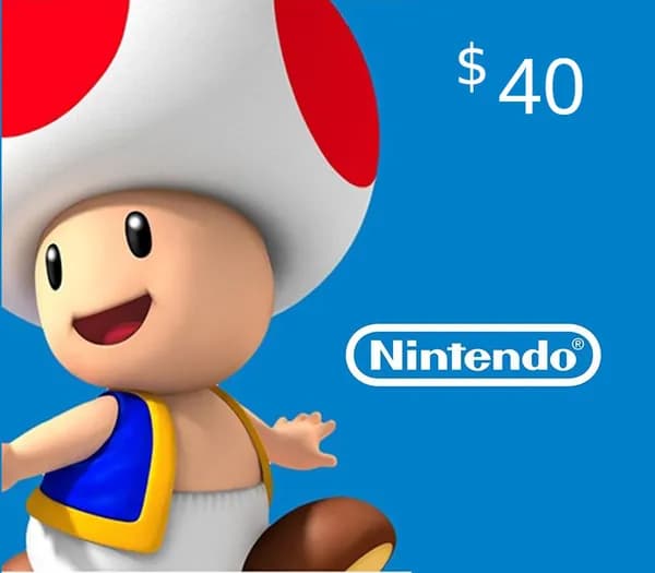 Nintendo eShop Карта Оплаты 40 Долларов US Сша ключ