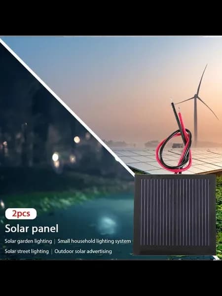 Солнечная панель 1V 0 2Вт POLY для DIY 2 шт
