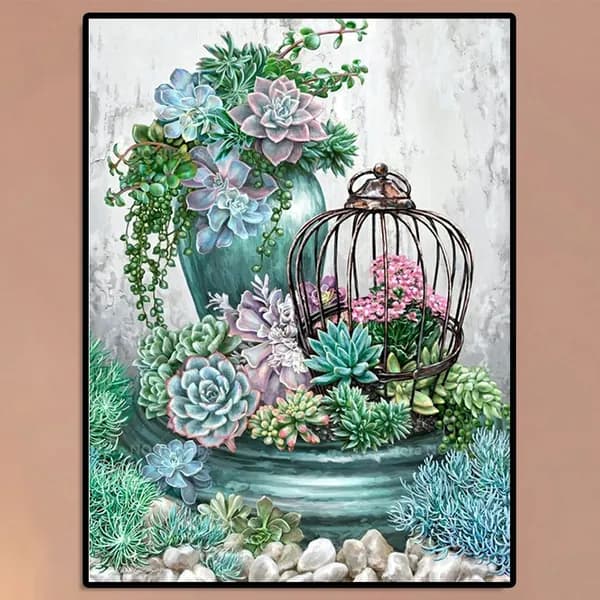 DIY-картина из страз 30 40 см с цветочным мотивом и круглыми стразами 2,8 мм