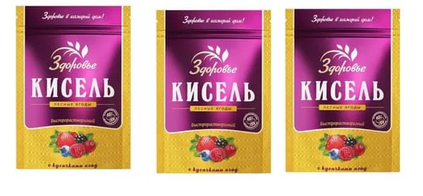 Здоровье Кисель , Лесные ягоды 150г, 3шт