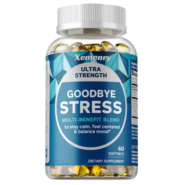 Капсулы Xemenry Goodbye Stress Softgels разработаны для снятия стресса, успокоения и балансировки эмоций.