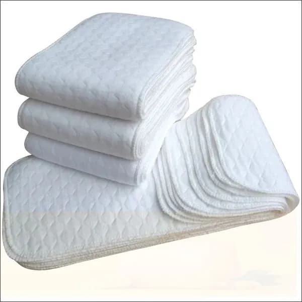 Premium Soft Подгузники для новорожденных, 100% хлопок, ультра-тонкие. Впитывающие трехслойные - Вкладыши для многоразовых подгузников марлевые хлопковые, комплект 5 штук