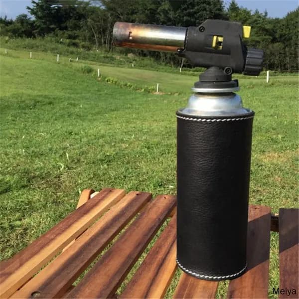 Чехол для газового баллона 250 г, кожаный защитный чехол для outdoor