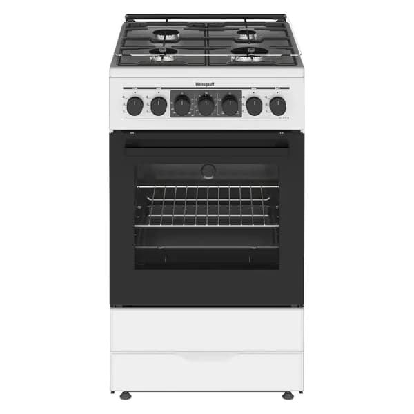 Комбинированная плита Weissgauff ULTRA 1 2357 W, 50 см, 4 конфорки, 50 л, белый