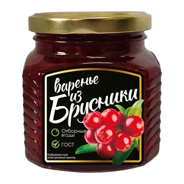 Варенье брусничное 330г