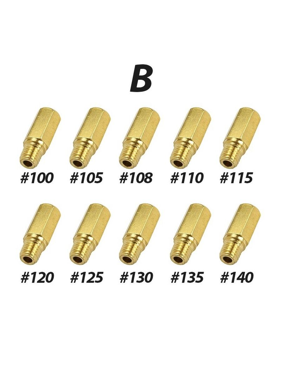 Жиклеры к карбюратору PWK, PE, PWM #100-140 (10штук)