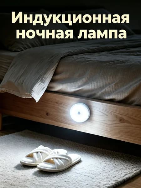 Умный ночник с датчиком движения, подходит для домашних и дачных помещений, Модель с теплым светом