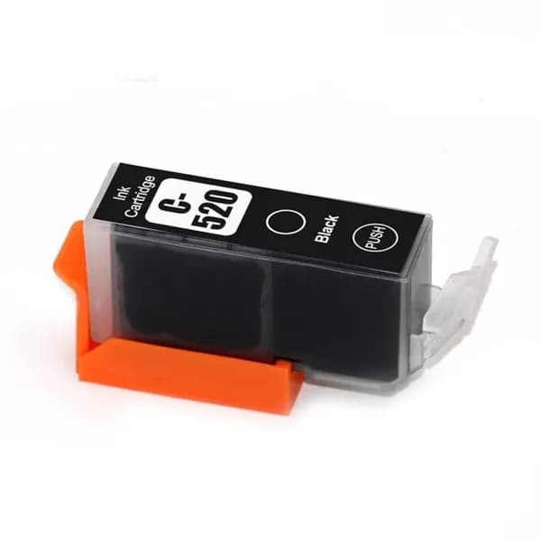 Чёрный картридж для Canon iP3600, MP550, MP540, iP4600, iP4700, MP630, MP640, MP560, MX870, MX860, MP620, (совместимый с PGI-520BK), Black, с водными чернилами