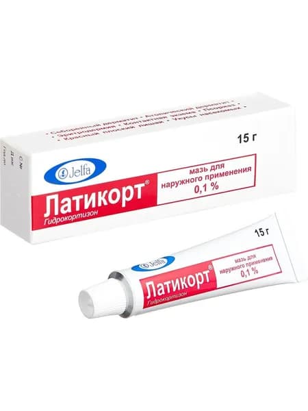 ЛАТИКОРТ МАЗЬ Д/НАРУЖ. ПРИМ. 0,1% 15Г