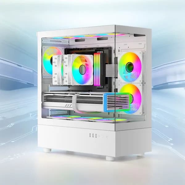 Компьютерный корпус DT600, белый (OT1VP5QL1GQ1RH1GY9FF9.02-HZ45MULHKB)