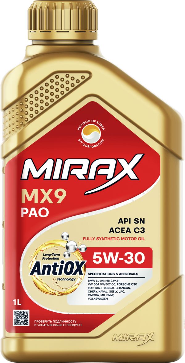 MIRAX миракс 5W-30 Масло моторное, Синтетическое, 1 л
