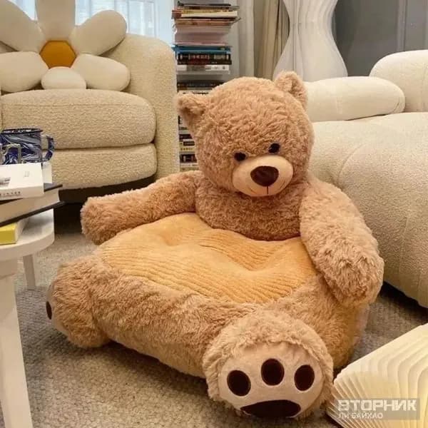 Прямой диван 50х45х50 см,коричневый