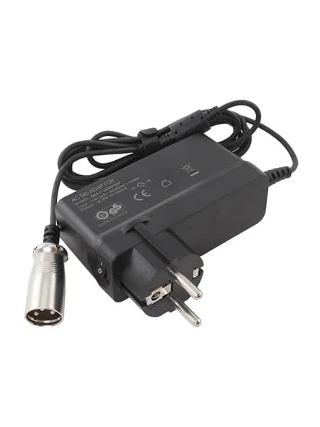 Зарядное устройство (блок питания) для самоката GT GT-200 24V 1.5A 36W 3 pin черное, в розетку