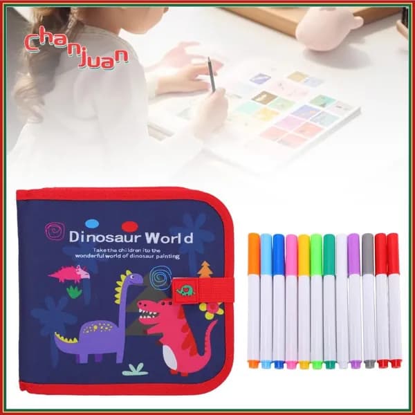 Стираемая книга для рисования Красный динозавр