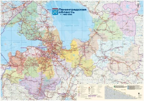 Карта ТД Административная карта 70 x 100 см