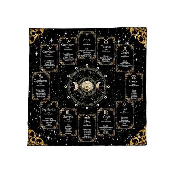 Вельветовый коврик для Таро, - B 50x50 см