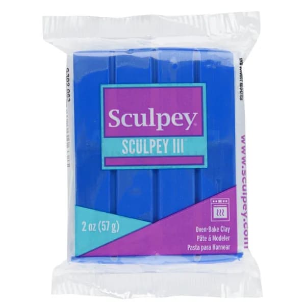 Полимерная глина Sculpey III 063 цвет голубой 57 гр.