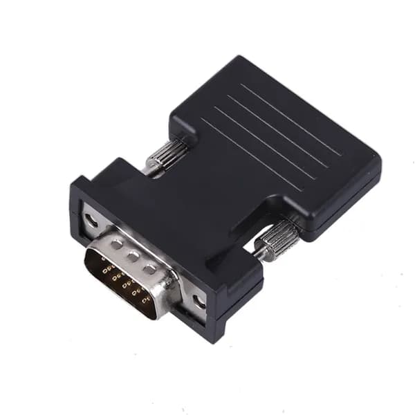 Адаптер HDMI VGA с аудиовыходом 3,5 мм, чёрный