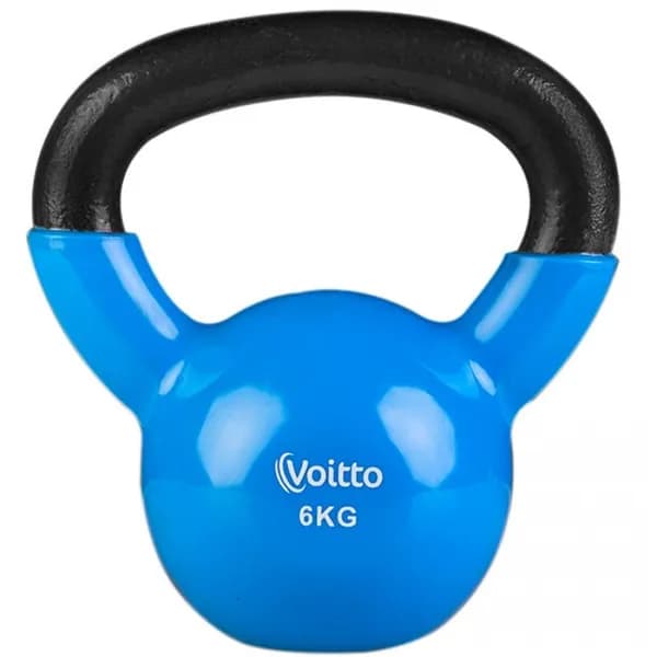 Гиря виниловая Voitto, 6 кг, синий