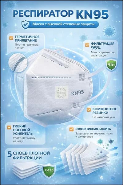 Спектр Респиратор профессиональный, FFP2, размер 8 (M), 10 шт.