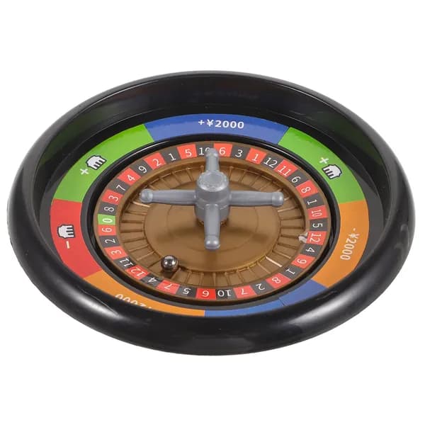 Игровое колесо для покера из пластика для вечеринки многосцветное