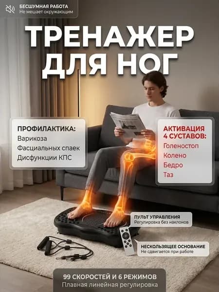 Виброплатформа с пультом для похудения