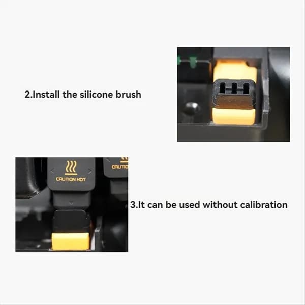 Щетки для очистки сопла хотэнда Bambu Lab H2D, 5 шт., офисные товары (силикон)