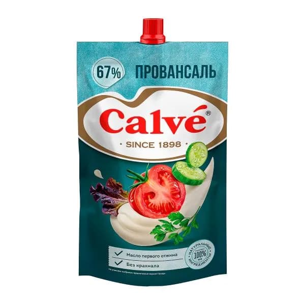 Майонез Calve Провансаль 67% 400г