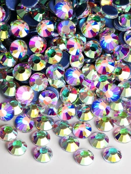 1440 штук SS10 Crystal AB Высококачественные блестящие горячие стразы