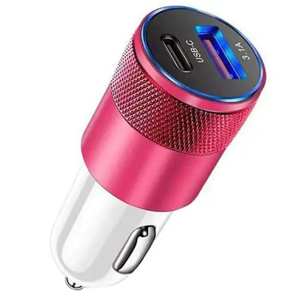 3.1A USB PD металлическая зарядка автомобиля
