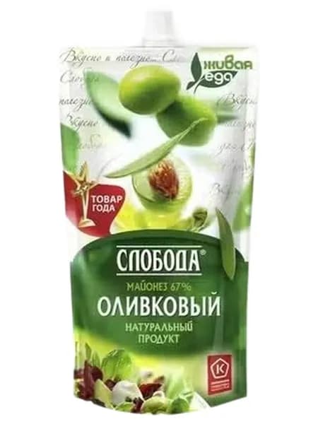 Майонез Слобода Оливковый 67% 400 мл