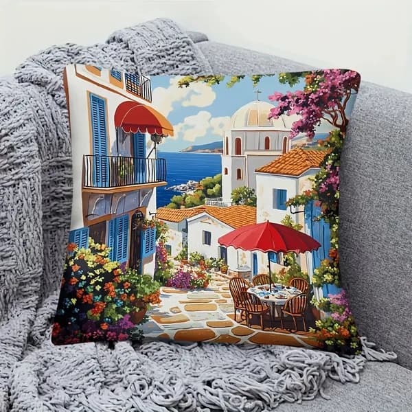 Наволочка, Полиэстер, 45x45 см  1шт