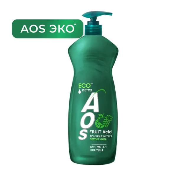 Средство для мытья посуды Aos Detox Фруктовая кислота 900г