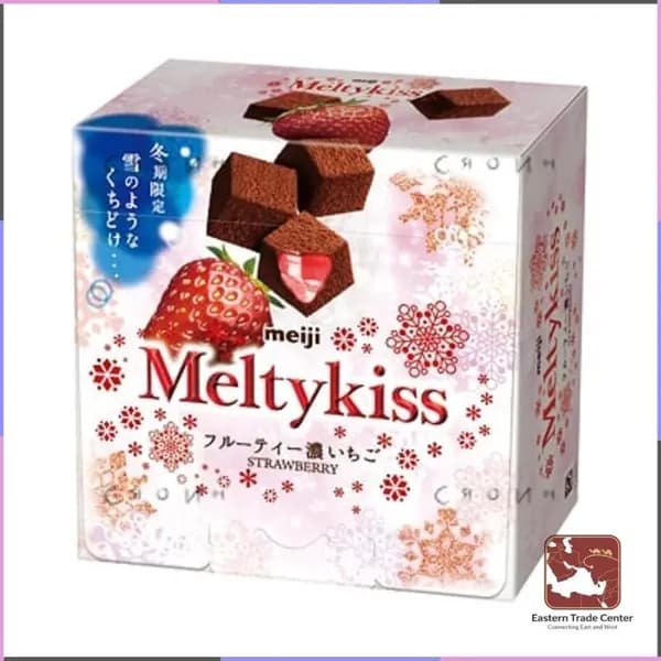 Японская версия шоколада Meiji Snow Kiss Milk Strawberry Matcha Heart, около 13 штук