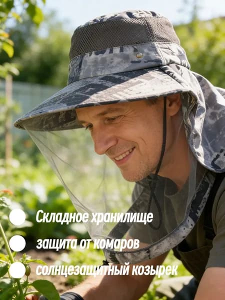 Бейсболка для рыбалки и охоты