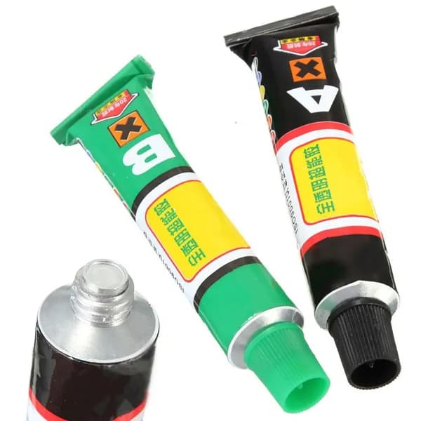 2 x 10g Компонентный Универсальный клей A + B для Стеклокерамики, Металла, Пластика