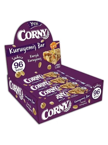 CORNY Смесь орехов Бар 12 x 20 г, Энергия и Перекус