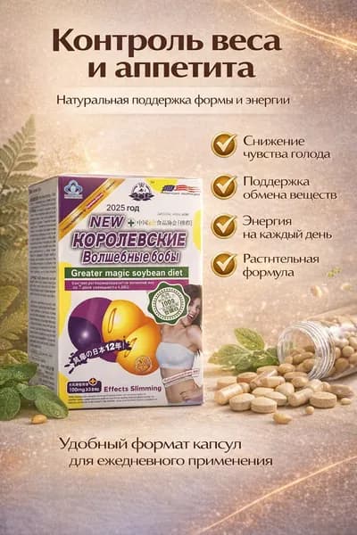 Капсулы для похудения "Королевские Волшебные бобы"