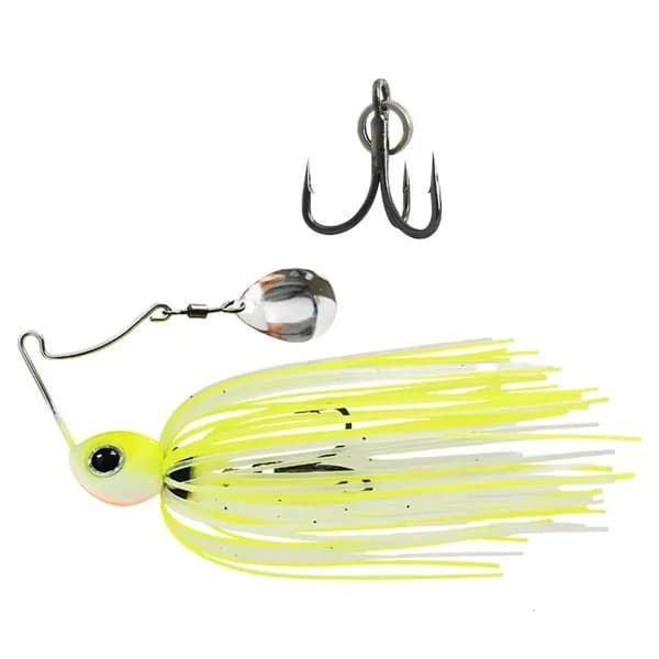 Приманка для рыбалки Buzzbait с крючком и юбкой, 1 Желтая задняя часть оранжевого цвета - 8g усиленные три