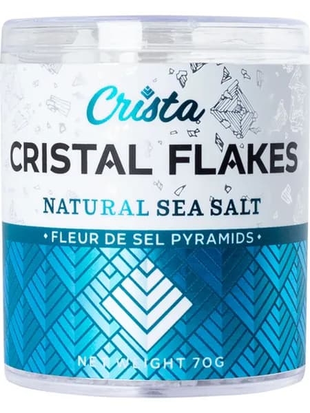 Соль морская Crista Fleur de Sel Flakes натуральная крупного помола 70 г