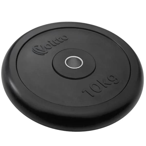 Диск обрезиненный Voitto V-307 10 кг, черный (d31)