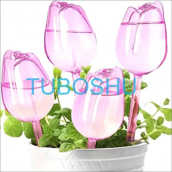 Автополив 1 л, 24 см, 4 шт, цвет розовый