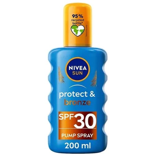Nivea Sun Спрей для Загара Усилитель Загара, Увлажнение и Защита от UVA/UVB SPF30 200 мл