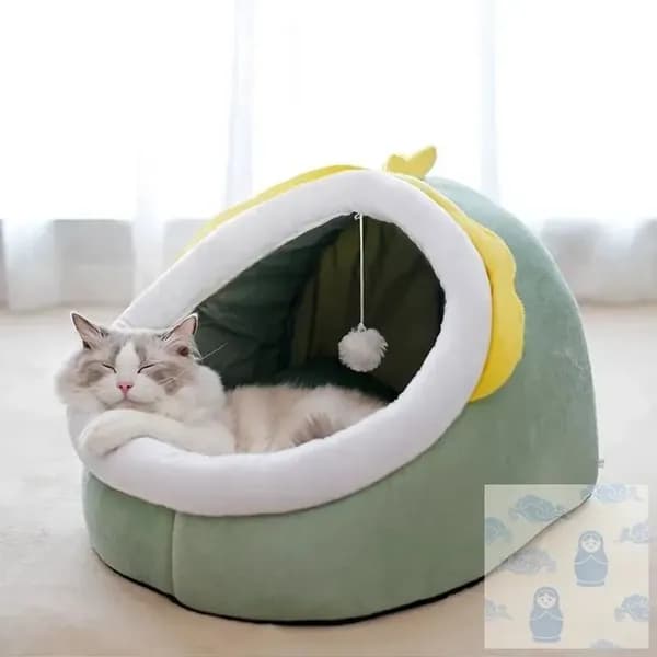 Домик для собаки и кошки, будка для животных мелких пород, дом лежанка для собак и кошек