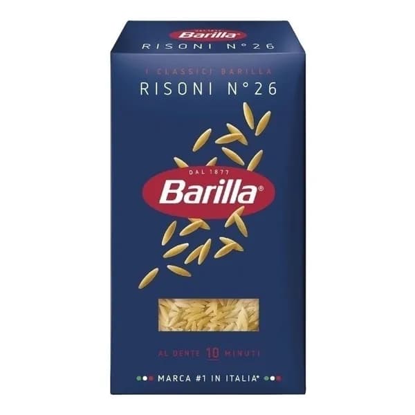 Макаронные изделия Barilla Ризони № 26 из твёрдых сортов пшеницы 450 г